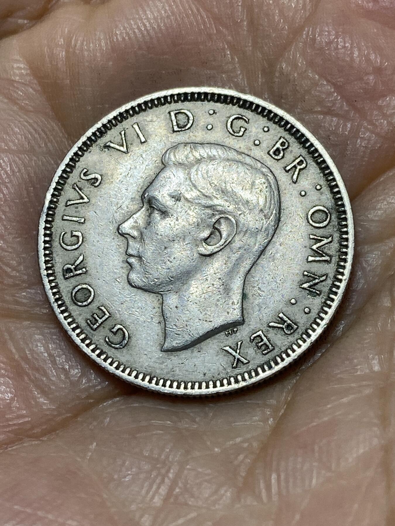 2025年第一百零五场(总第一百三十一场）外国好品散币(免佣金) 英国🇬🇧1947年1先令(乔治六世第二版，英格兰站狮版，首发年仅发行2年)