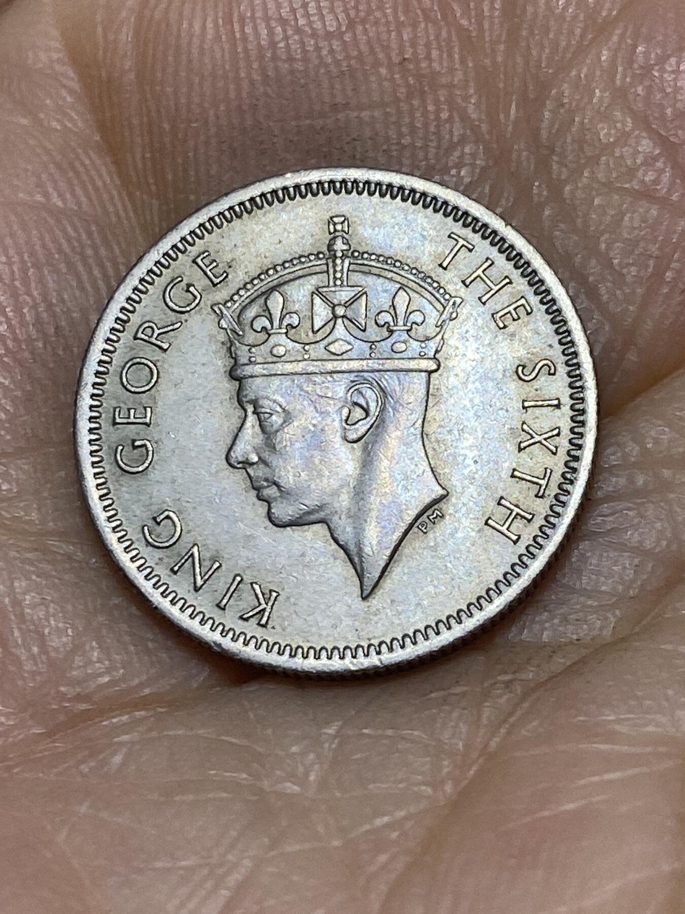 2025年第一百零五场(总第一百三十一场）外国好品散币(免佣金) 好品–英属马来亚1950年10分(乔治六世第三版，关门年仅发行3年)