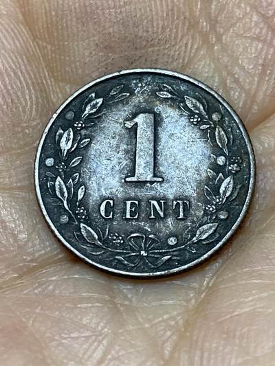 2025年第一百零五场(总第一百三十一场）外国好品散币(免佣金) - 荷兰🇳🇱1880年1分(威廉三世时期，Broadaxe 宽刃斧标)