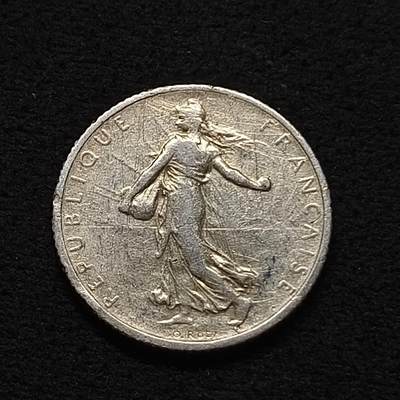 【全场包邮】纯粹捡漏拍466场-待排序 - 法国1918年播种女神1法郎银币