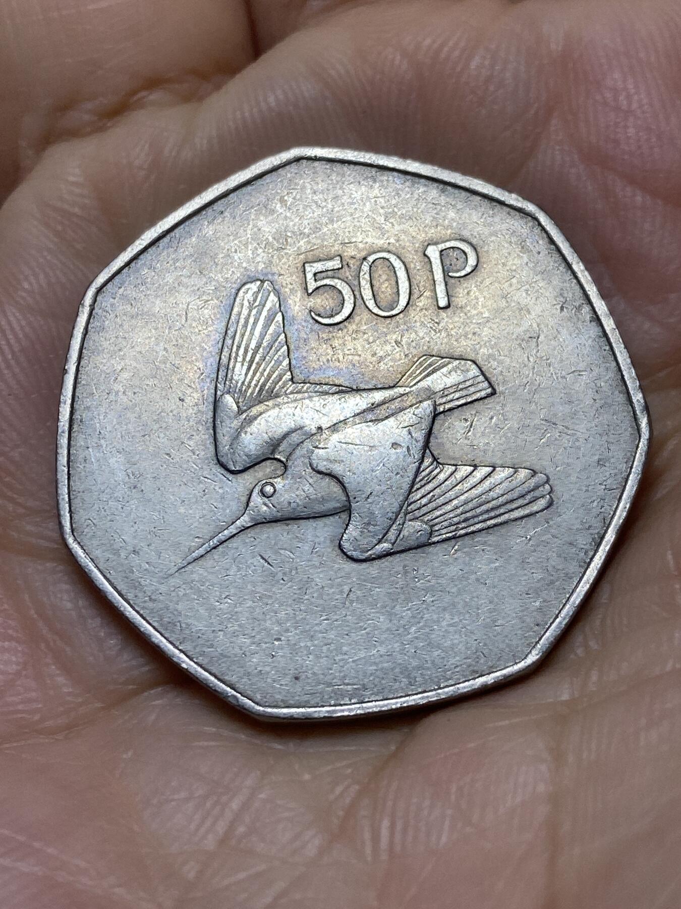 2025年第一百零五场(总第一百三十一场）外国好品散币(免佣金) 爱尔兰🇮🇪1970年50便士(共和国时期第二套，首发年)