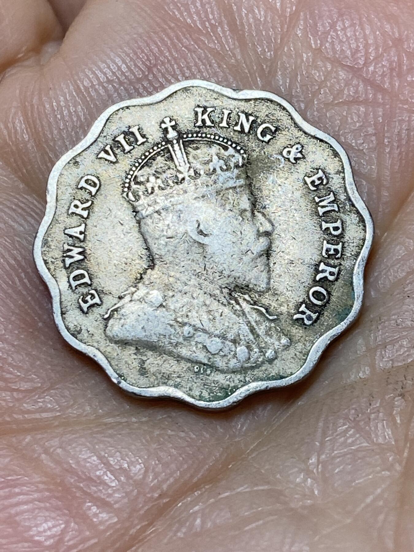 2025年第一百零五场(总第一百三十一场）外国好品散币(免佣金) 稀少好品–英属印度1907年1安娜(爱德华七世时期，B版孟买造)