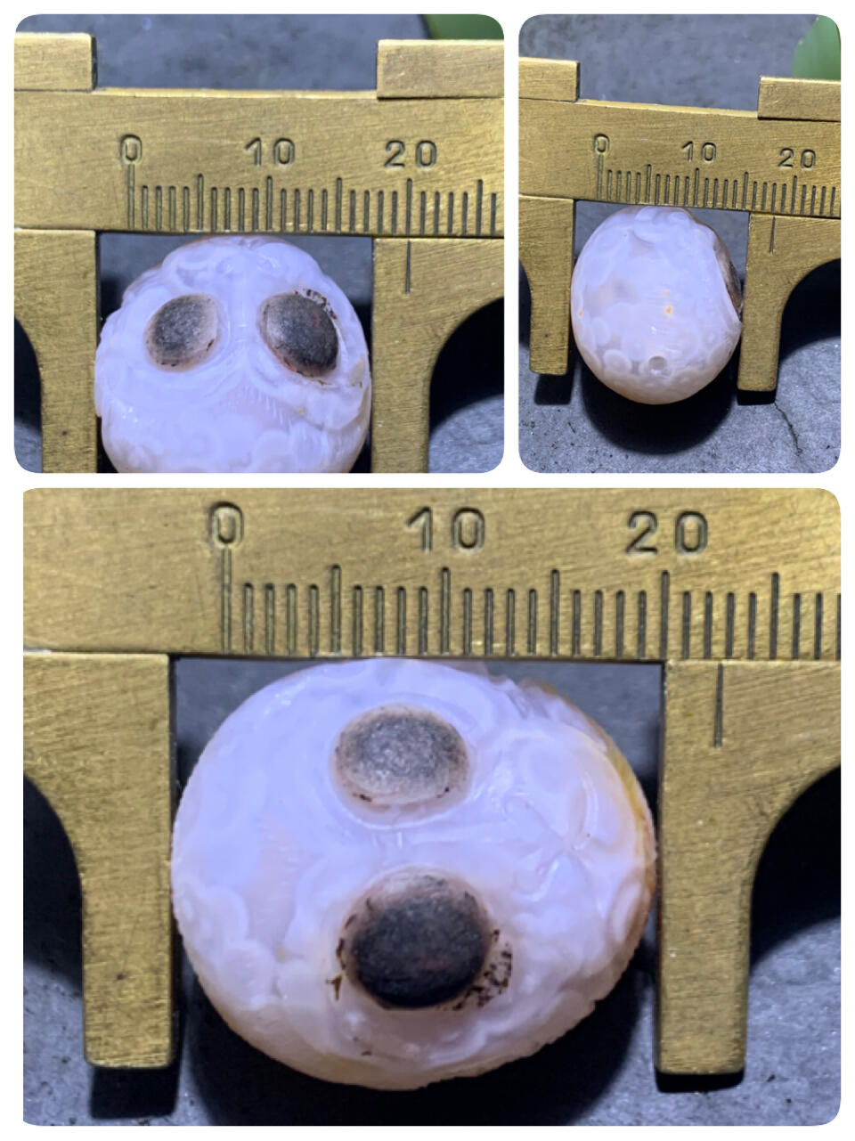 精美亚光原皮气泡纹战国红玛瑙手工俏色巧雕灵猴随形珠一颗