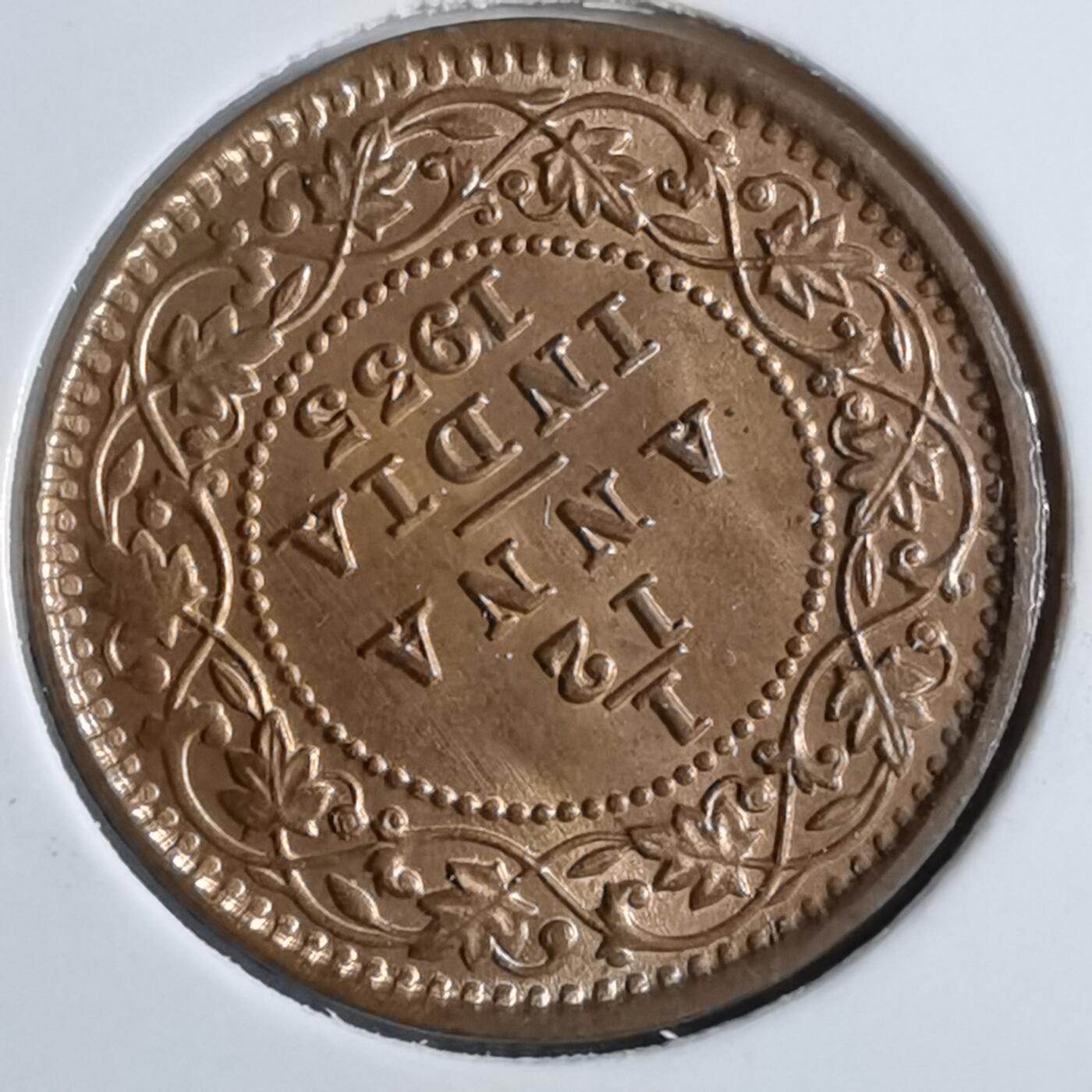 沼泽如烟--第863场 英属东印度1935年十二分之一安娜
