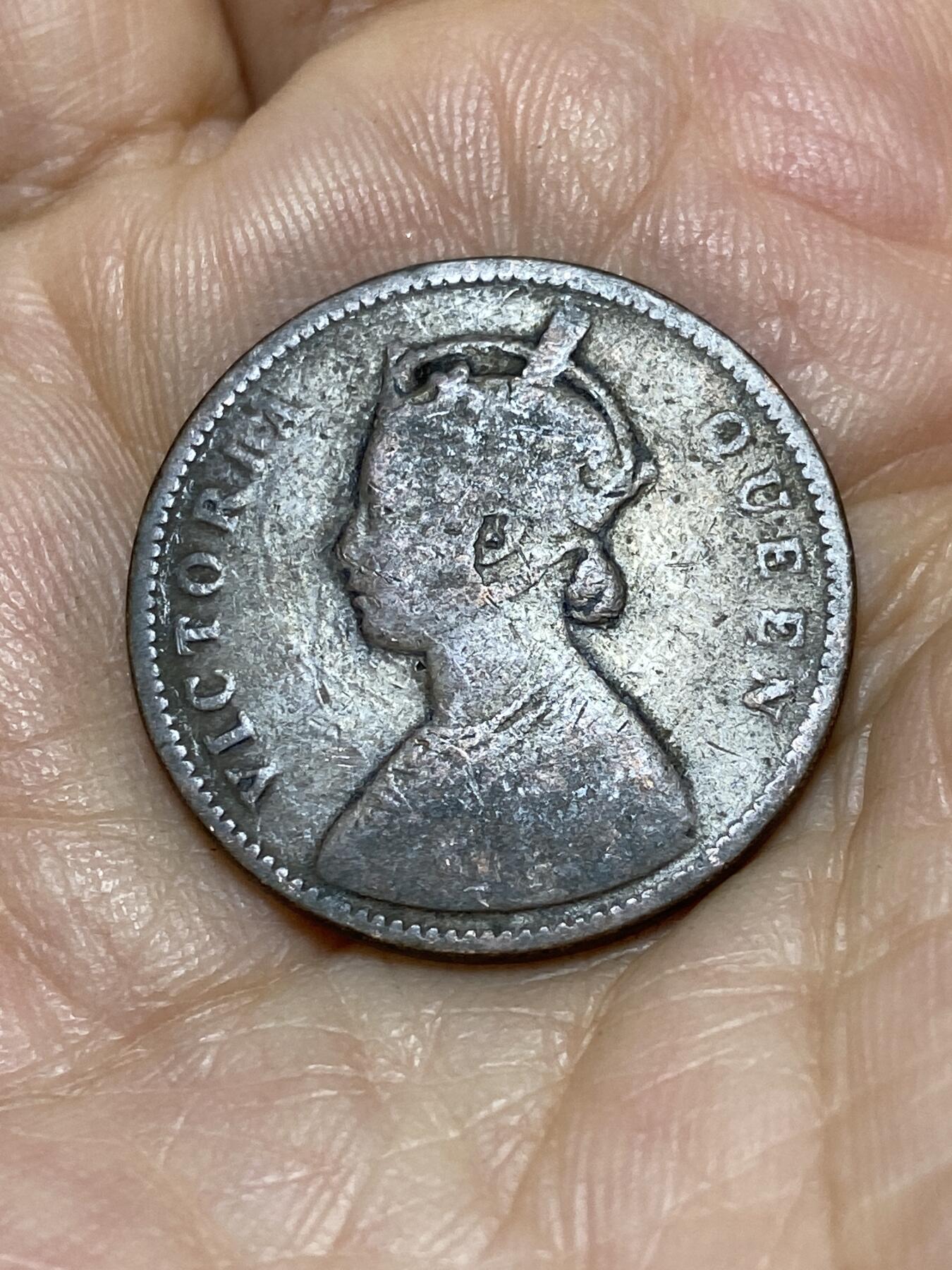 2025年第一百零五场(总第一百三十一场）外国好品散币(免佣金) 英属印度1862年1/4安娜
