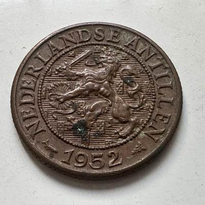 🌹外币初藏🌹🐯2025年第112场  每周二四六晚8️⃣点 接代拍 - 荷属安的列斯1952年一分