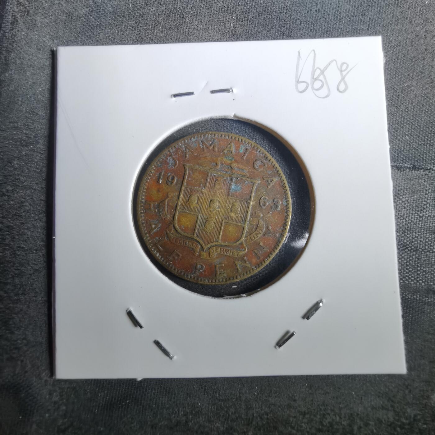 沼泽如烟--第866场 牙买加1963年半便士