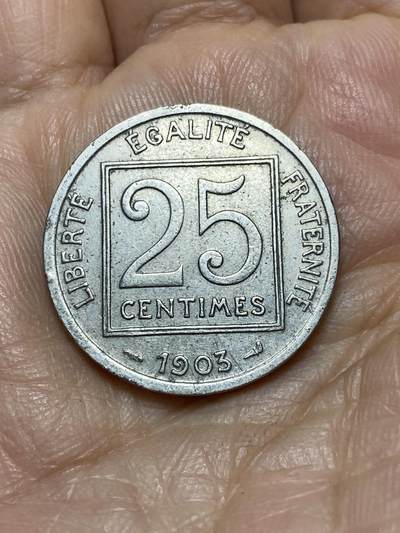 2025年第一百零五场(总第一百三十一场）外国好品散币(免佣金) - 少见好品–法兰西第三共和国1903年25生丁