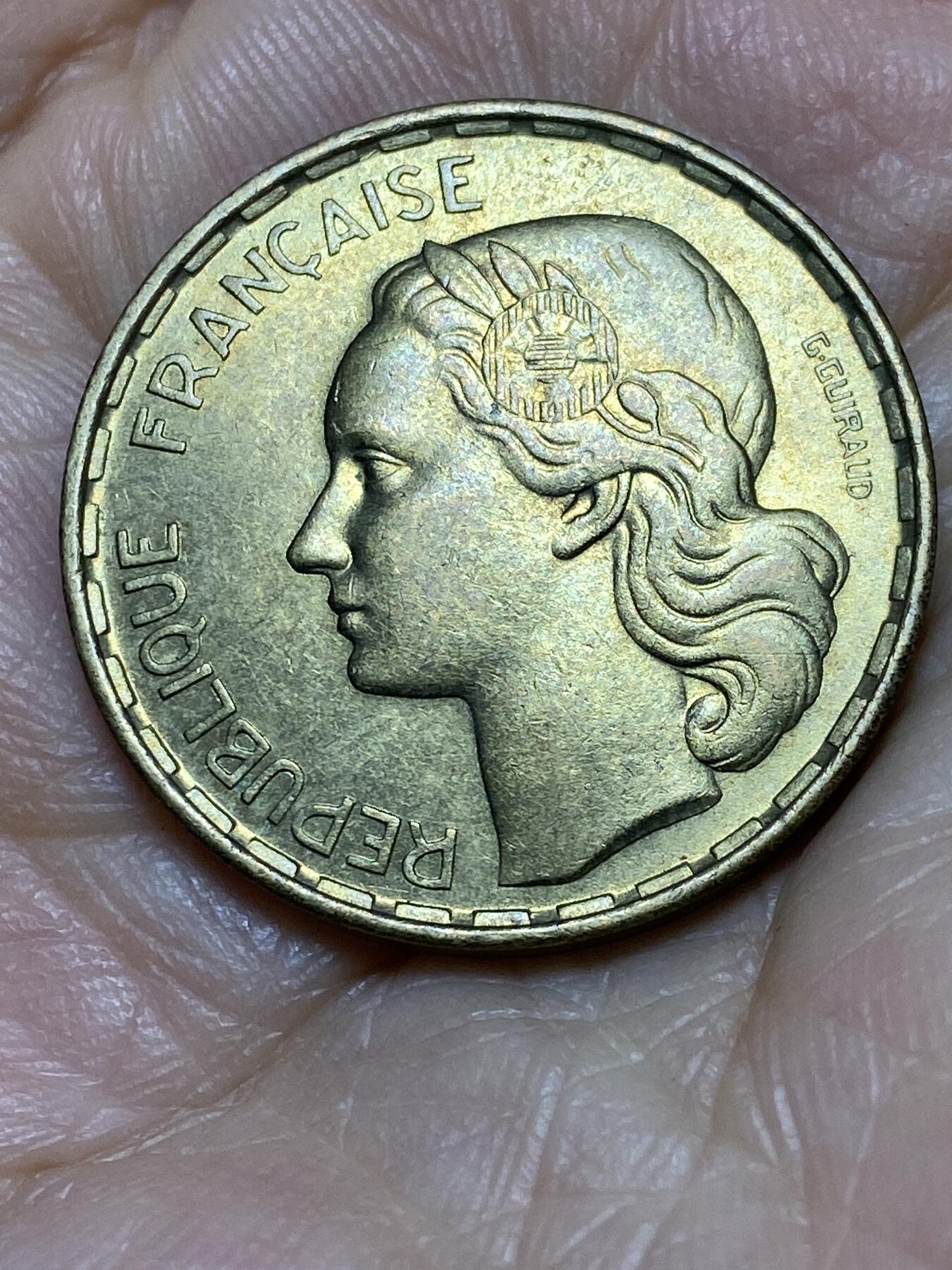 2025年第一百零五场(总第一百三十一场）外国好品散币(免佣金) 好品–法兰西第三共和国1952年50法郎