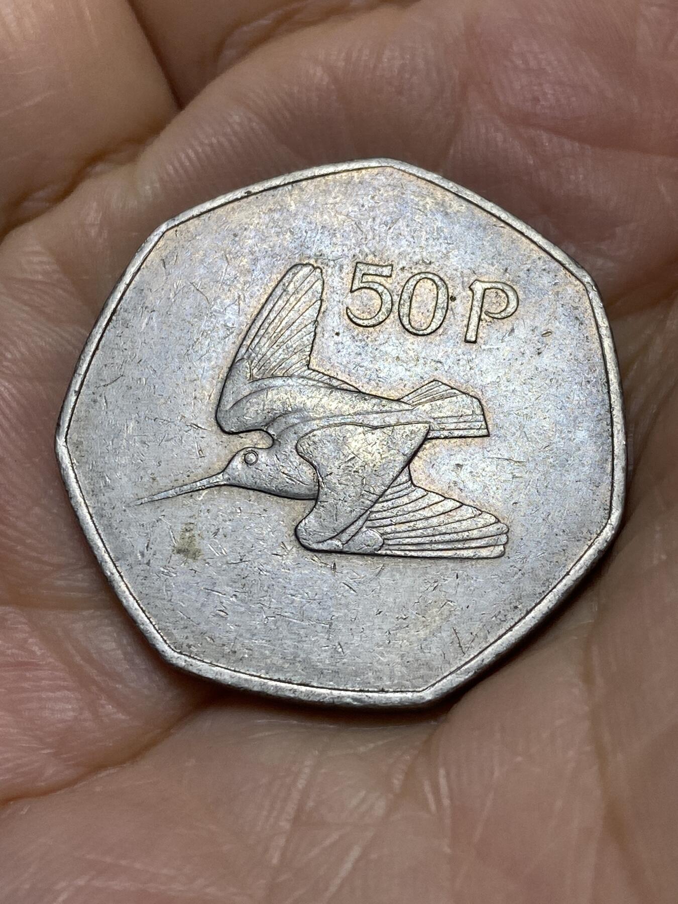 2025年第一百零五场(总第一百三十一场）外国好品散币(免佣金) 爱尔兰🇮🇪1979年50便士(共和国时期第二套)