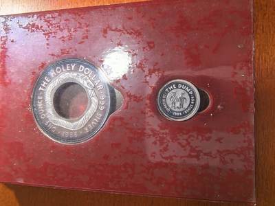 长老汇蛇年精选第五十九场拍卖 1988澳大利亚子母币，两枚精制银币，39.919克999银，盒证全