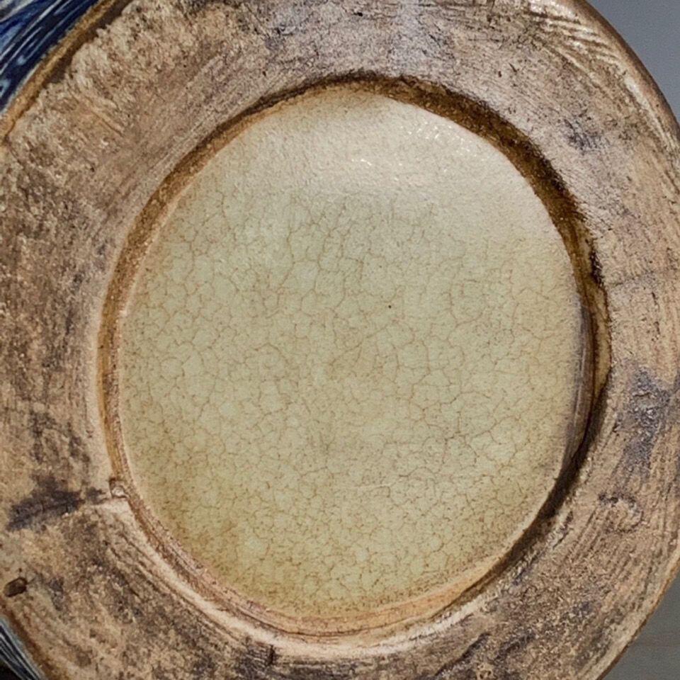 杂相专场（5） 雕刻青花釉里红喜鹊梅花笔筒