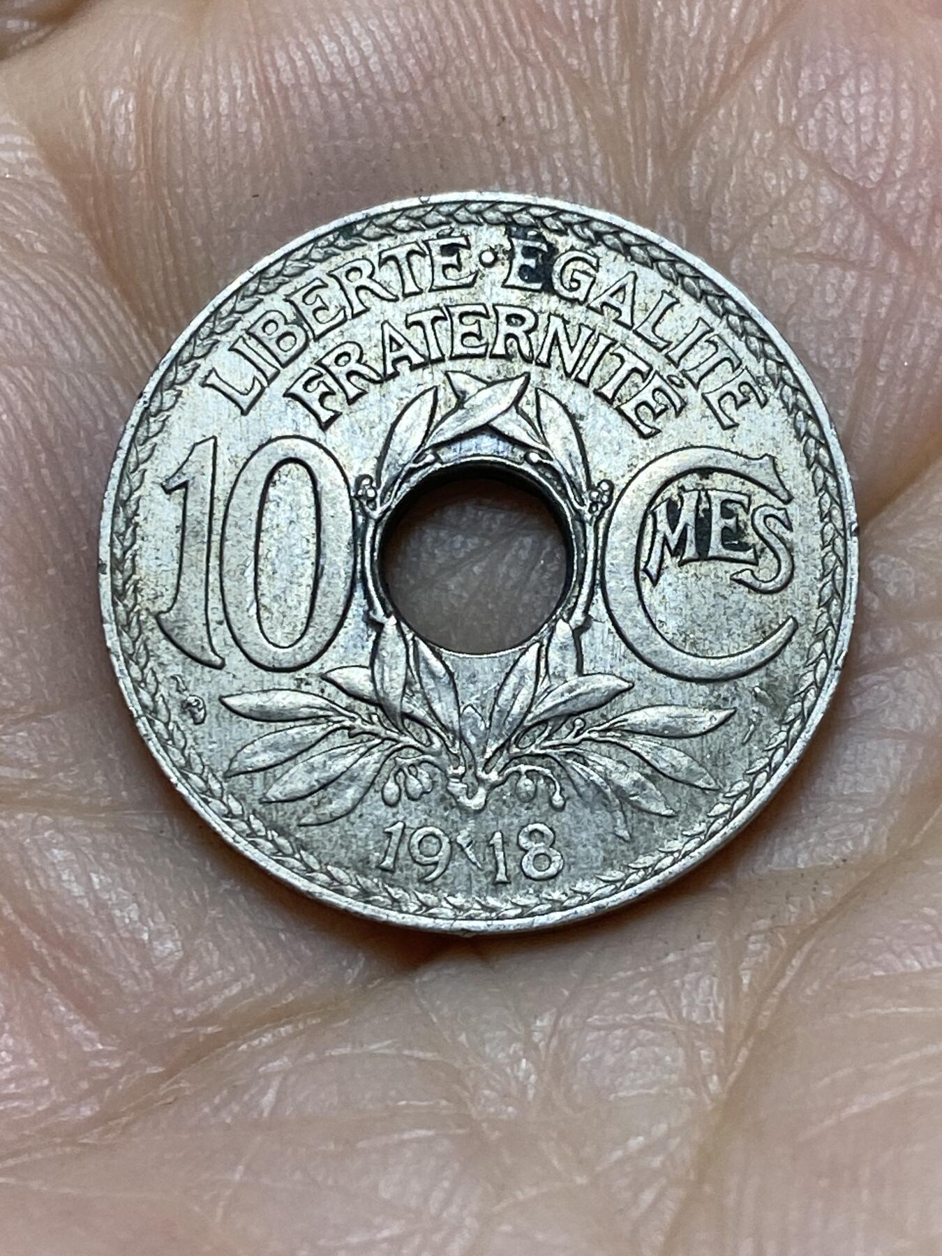 2025年第一百零五场(总第一百三十一场）外国好品散币(免佣金) 法兰西第三共和国1918年10生丁