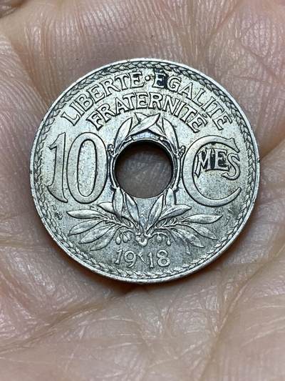 2025年第一百零五场(总第一百三十一场）外国好品散币(免佣金) - 法兰西第三共和国1918年10生丁