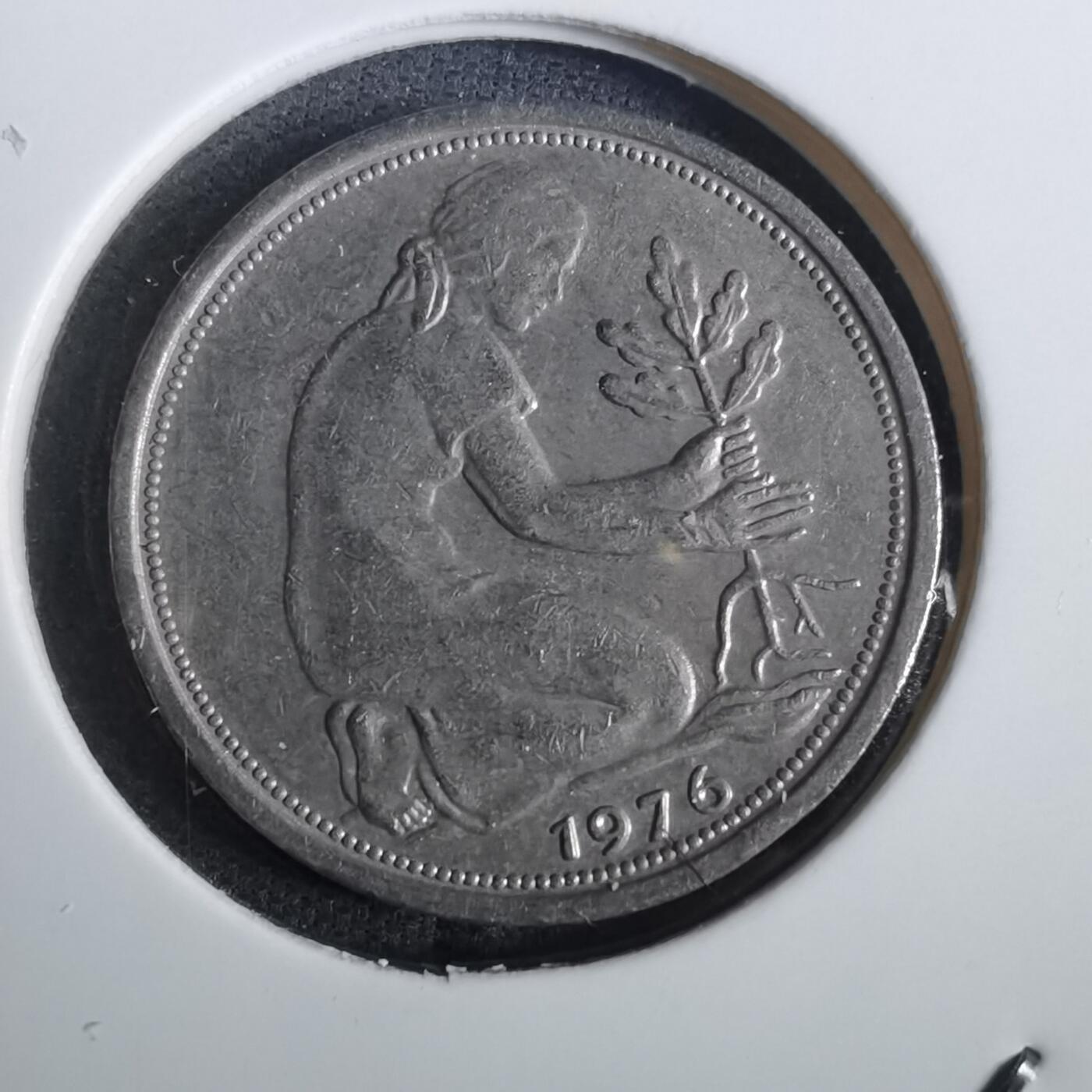 沼泽如烟--第866场 德国1976年50芬尼