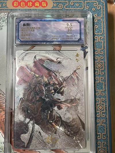 寸草不生拍卖会 第十期 - 【亲签】2024 沧海承风文创 满江红艺术家 北亲签卡 岳飞 007/025