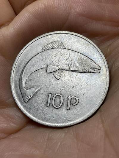 2025年第一百零五场(总第一百三十一场）外国好品散币(免佣金) - 爱尔兰🇮🇪1976年10便士(共和国时期第二套第一版)