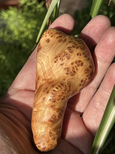 零元拍：崖柏瘤花随型手把件，十年前的存货了，油性极大。因为没有盘玩过，里面的油脂都渗出来了，收到后切记一定戴手套盘玩 - 零元拍：崖柏瘤花随型手把件，十年前的存货了，油性极大。因为没有盘玩过，里面的油脂都渗出来了，收到后切记一定戴手套盘玩
