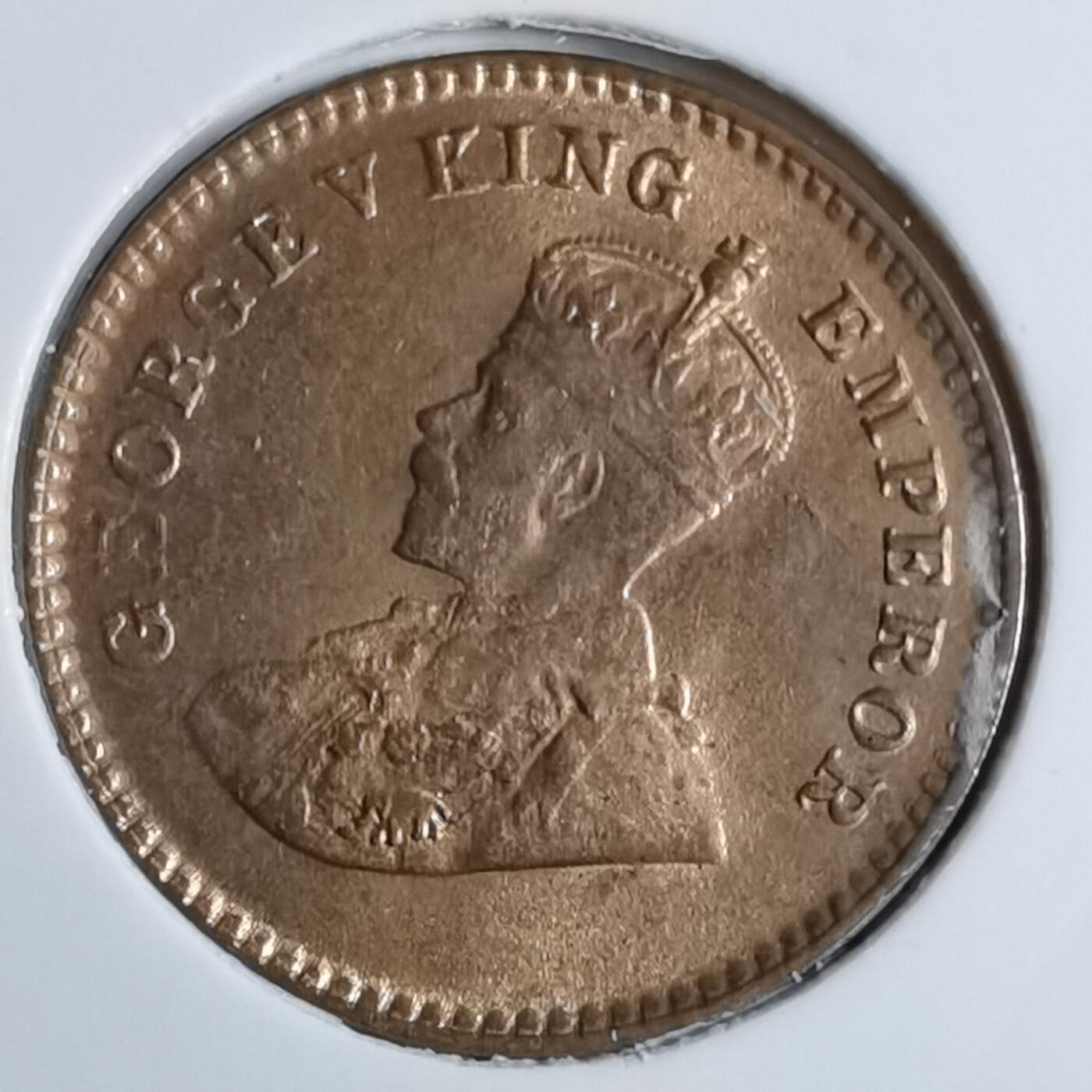 沼泽如烟--第863场 英属东印度1935年十二分之一安娜