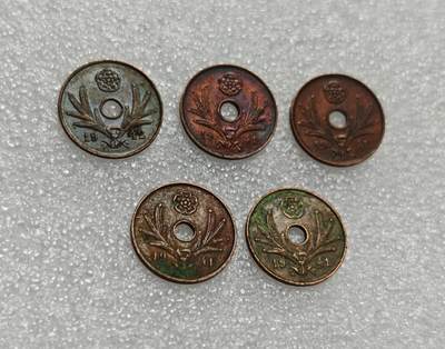 瓶子🏺第211期拍卖会 -  1941年二战时期俄占芬兰5盆尼铜币5枚