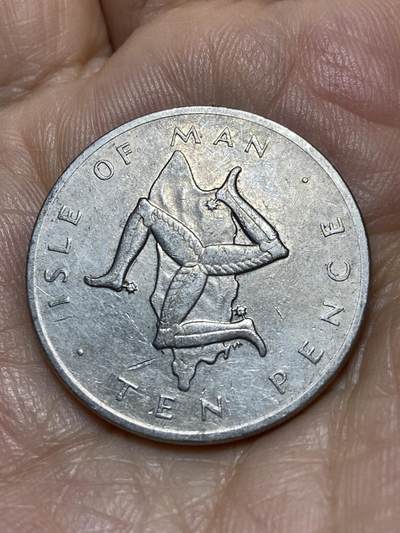 2025年第一百零五场(总第一百三十一场）外国好品散币(免佣金) - 英属马恩岛🇮🇲1978年10便士(伊丽莎白二世中年花冠，十进制第二版，PM标普乔伊厂造)