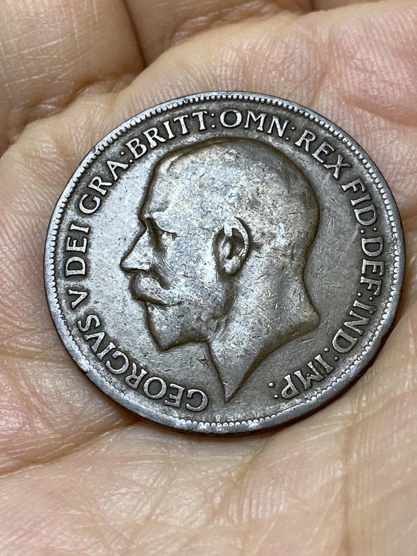 2025年第一百零六场(总第一百三十二场）外国好品散币(免佣金) 英国🇬🇧1920年1便士(乔治五世第一版)