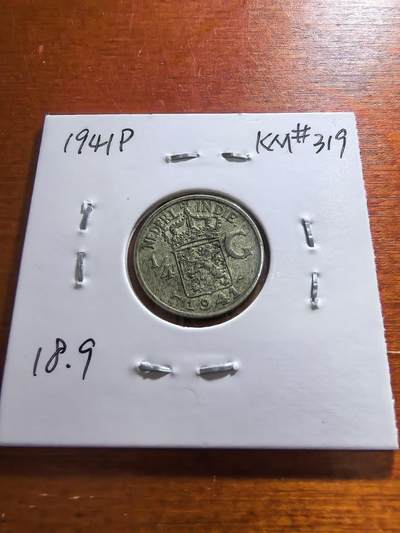 长老汇蛇年精选第五十九场拍卖 1941荷属东印度1/4盾银币，3.18克720银