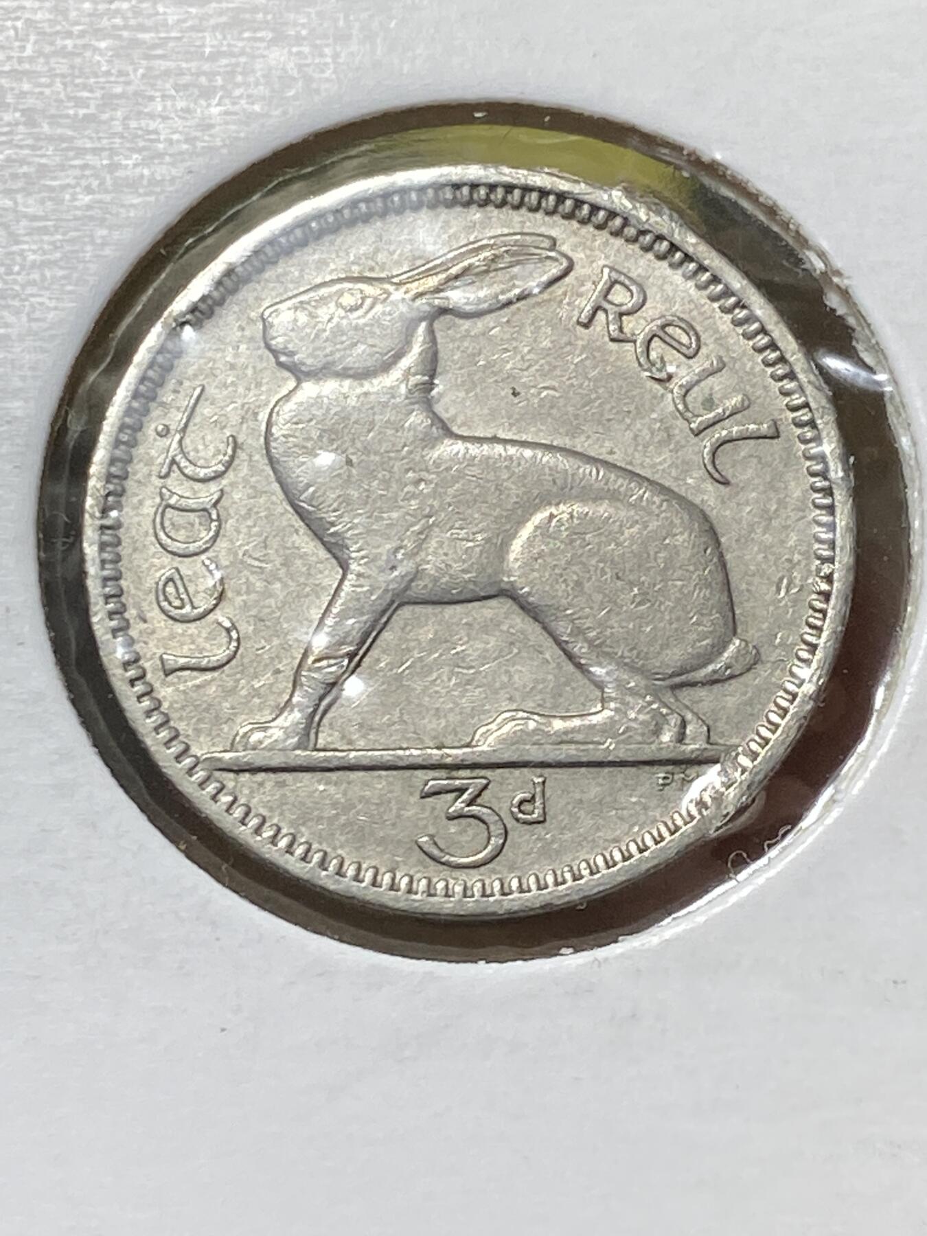2025年第一百零六场(总第一百三十二场）外国好品散币(免佣金) 爱尔兰🇮🇪1962年3便士(共和国时期第一套第二版)
