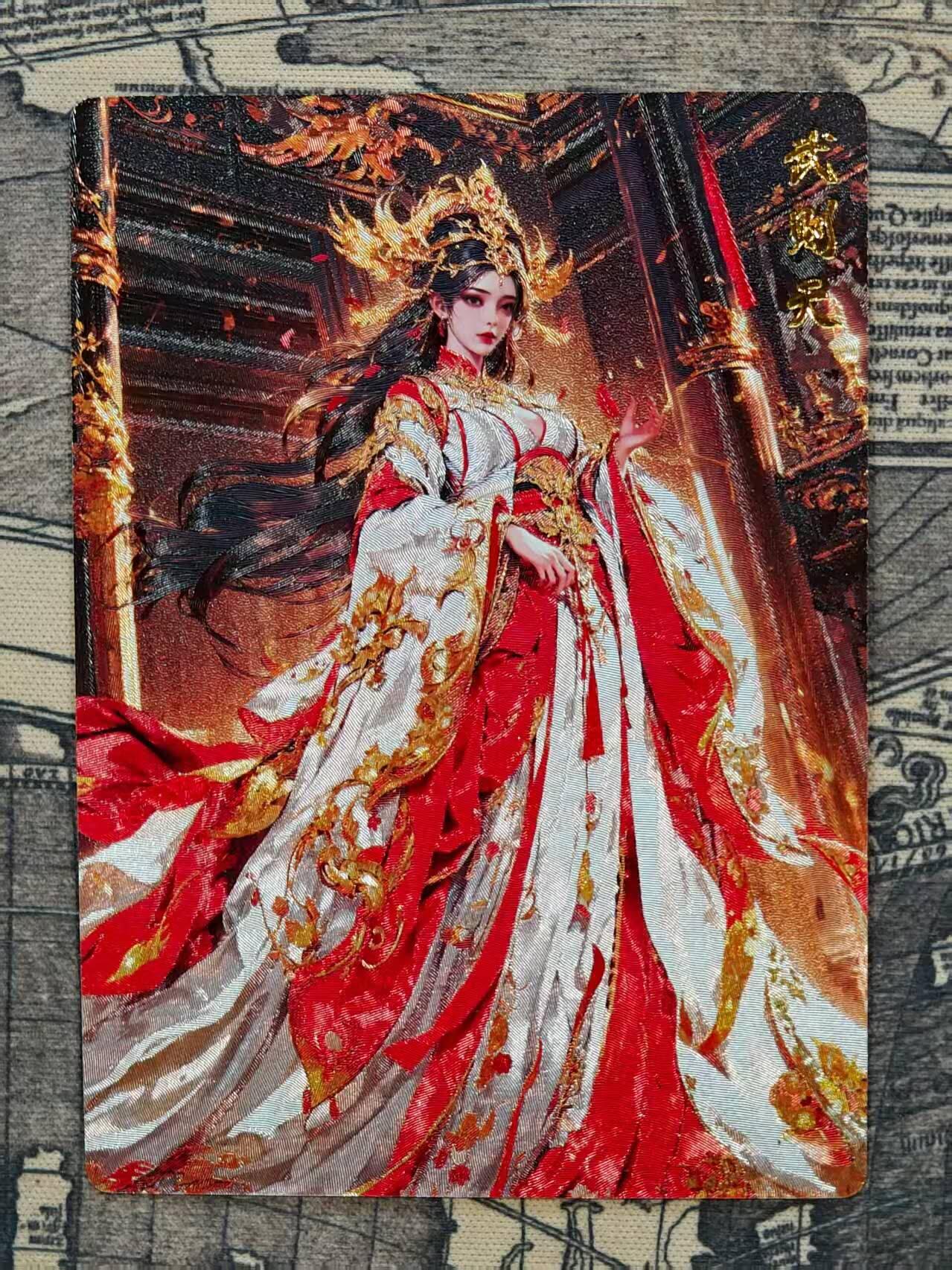 龙虎卡牌第五十八场（无佣金，满120包邮，周六晚上结拍，欢迎送拍） 粗闪卡 奇点 武则天