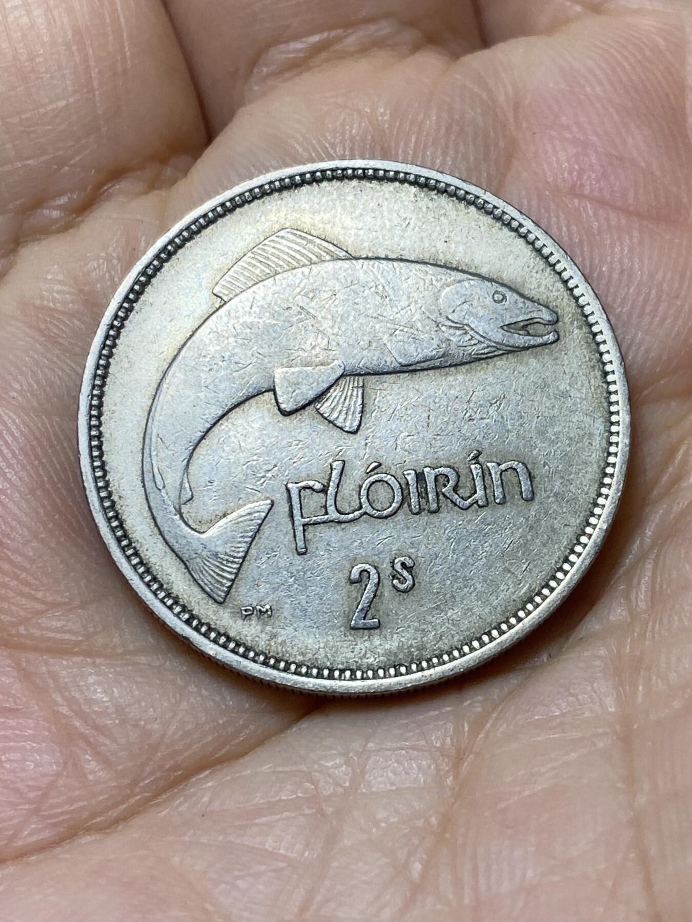 2025年第一百零六场(总第一百三十二场）外国好品散币(免佣金) 爱尔兰🇮🇪1954年2先令(共和国时期第一套第二版)