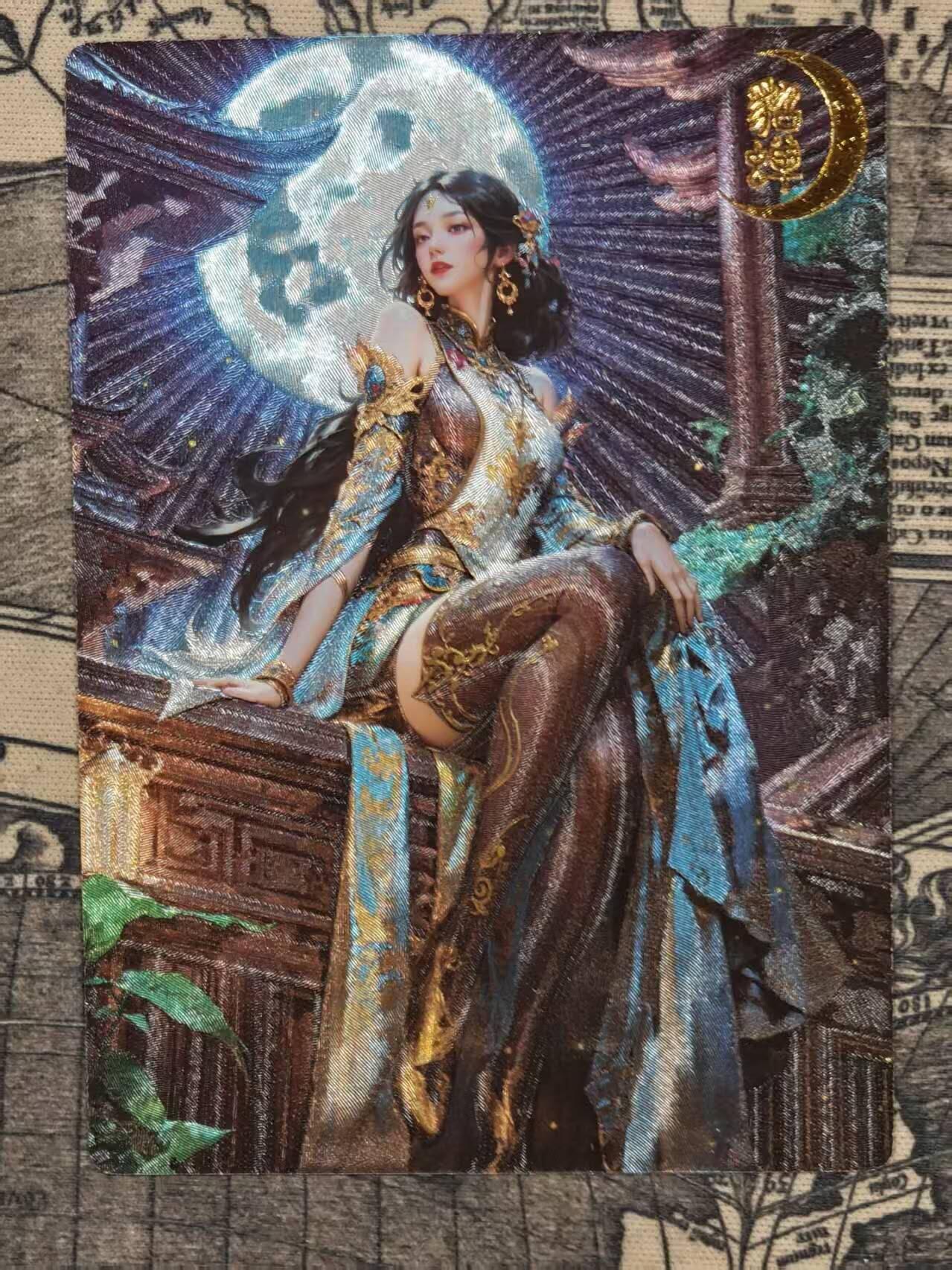 龙虎卡牌第五十八场（无佣金，满120包邮，周六晚上结拍，欢迎送拍） 粗闪卡 奇点 宗rich-貂蝉