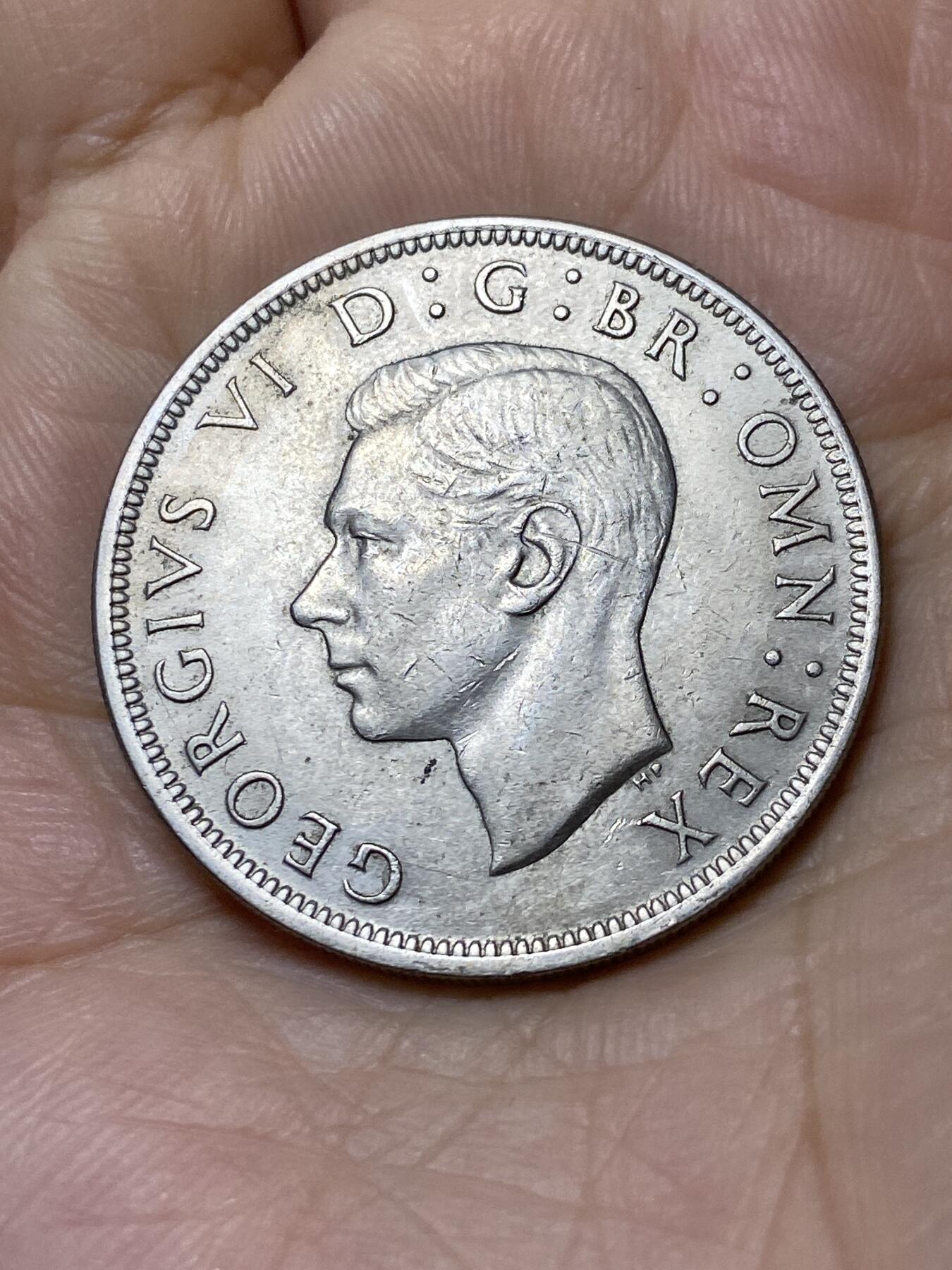 2025年第一百零六场(总第一百三十二场）外国好品散币(免佣金) 英国🇬🇧1949年半克朗(乔治六世第二版首发年)