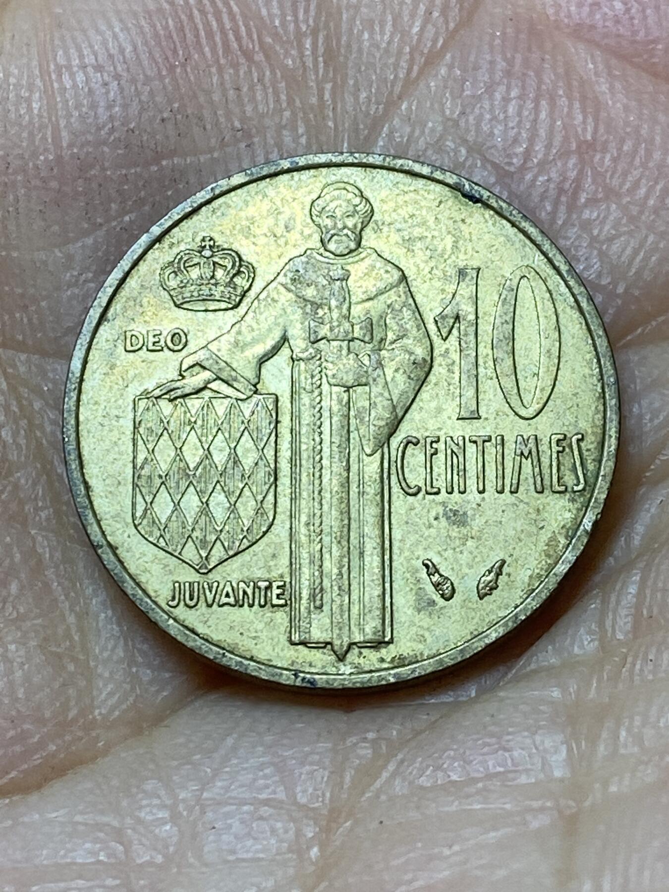 2025年第一百零六场(总第一百三十二场）外国好品散币(免佣金) 摩纳哥🇲🇨1978年10分(兰尼埃三世时期，海豚标)