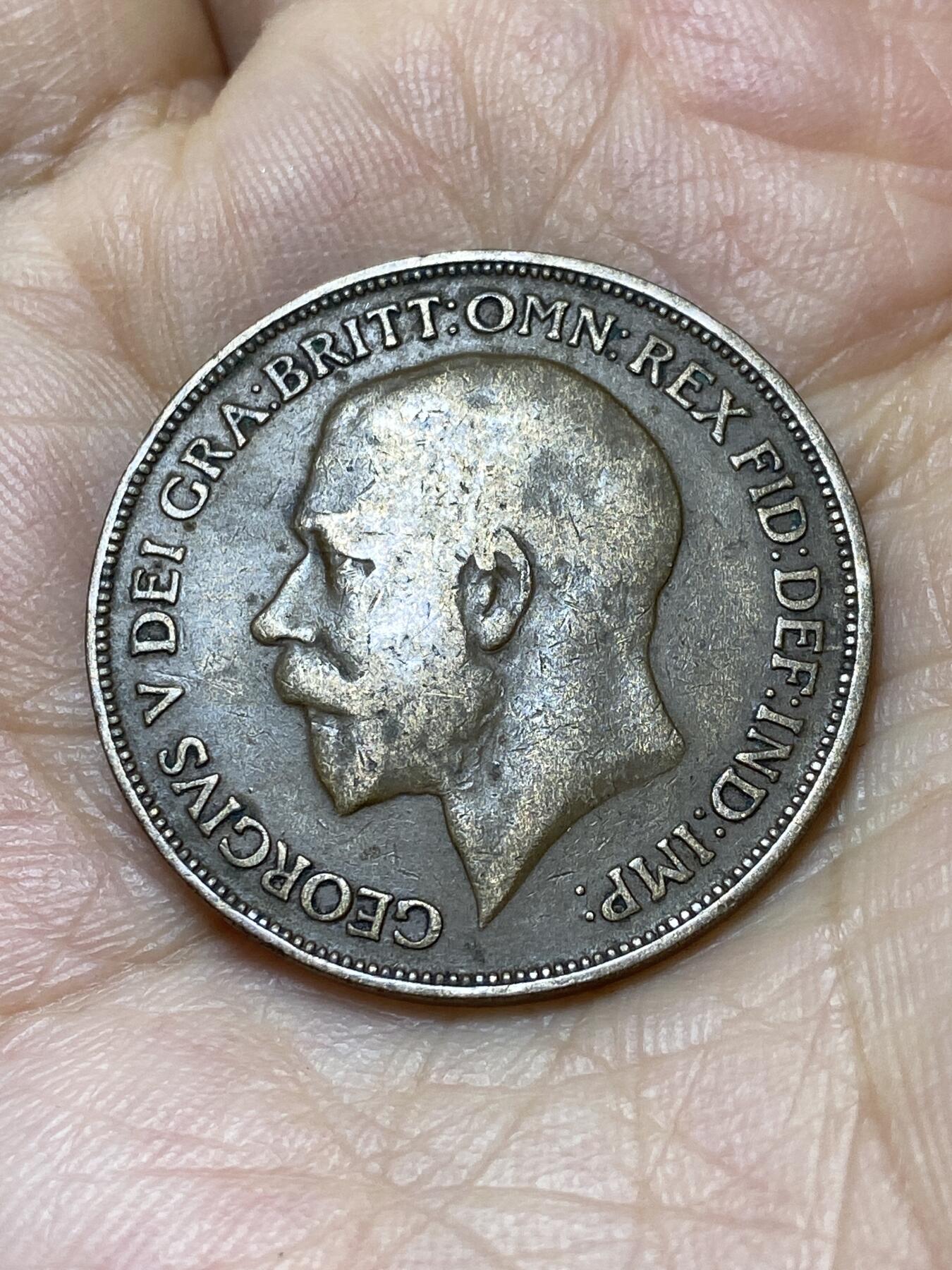 2025年第一百零六场(总第一百三十二场）外国好品散币(免佣金) 英国🇬🇧1916年1便士(乔治五世第一版)