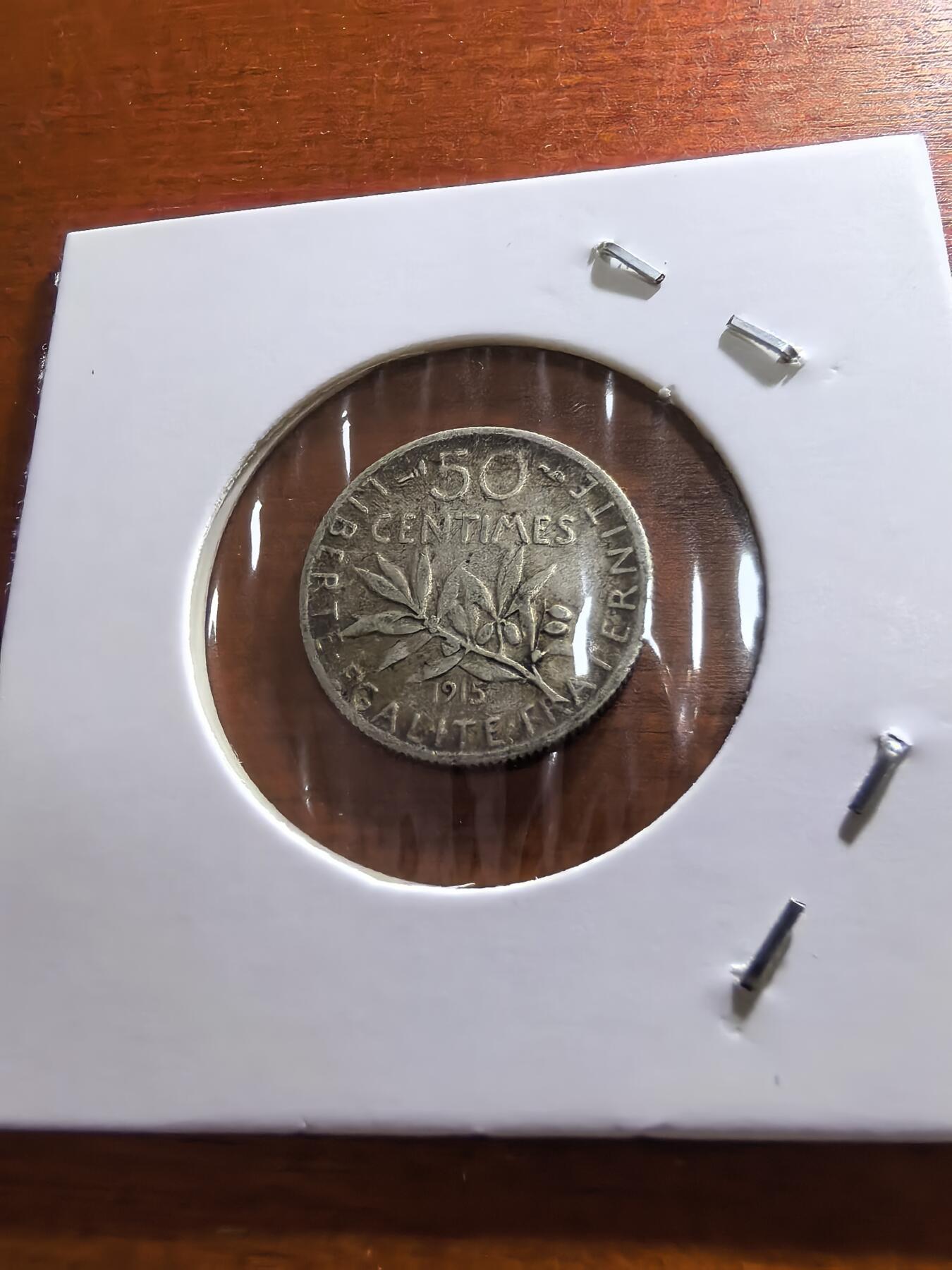 长老汇蛇年精选第五十九场拍卖 1915法国播种女神50分银币，2.5克835银