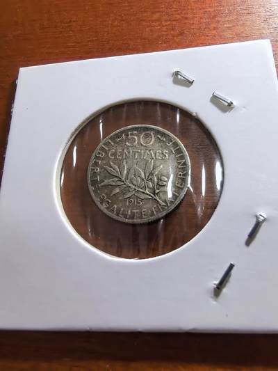 长老汇蛇年精选第五十九场拍卖 1915法国播种女神50分银币，2.5克835银