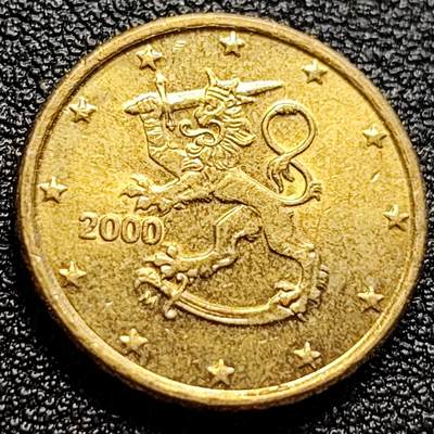 泉币菌-第110场-精品福利场 - 欧元 剑狮 芬兰10欧分硬币 