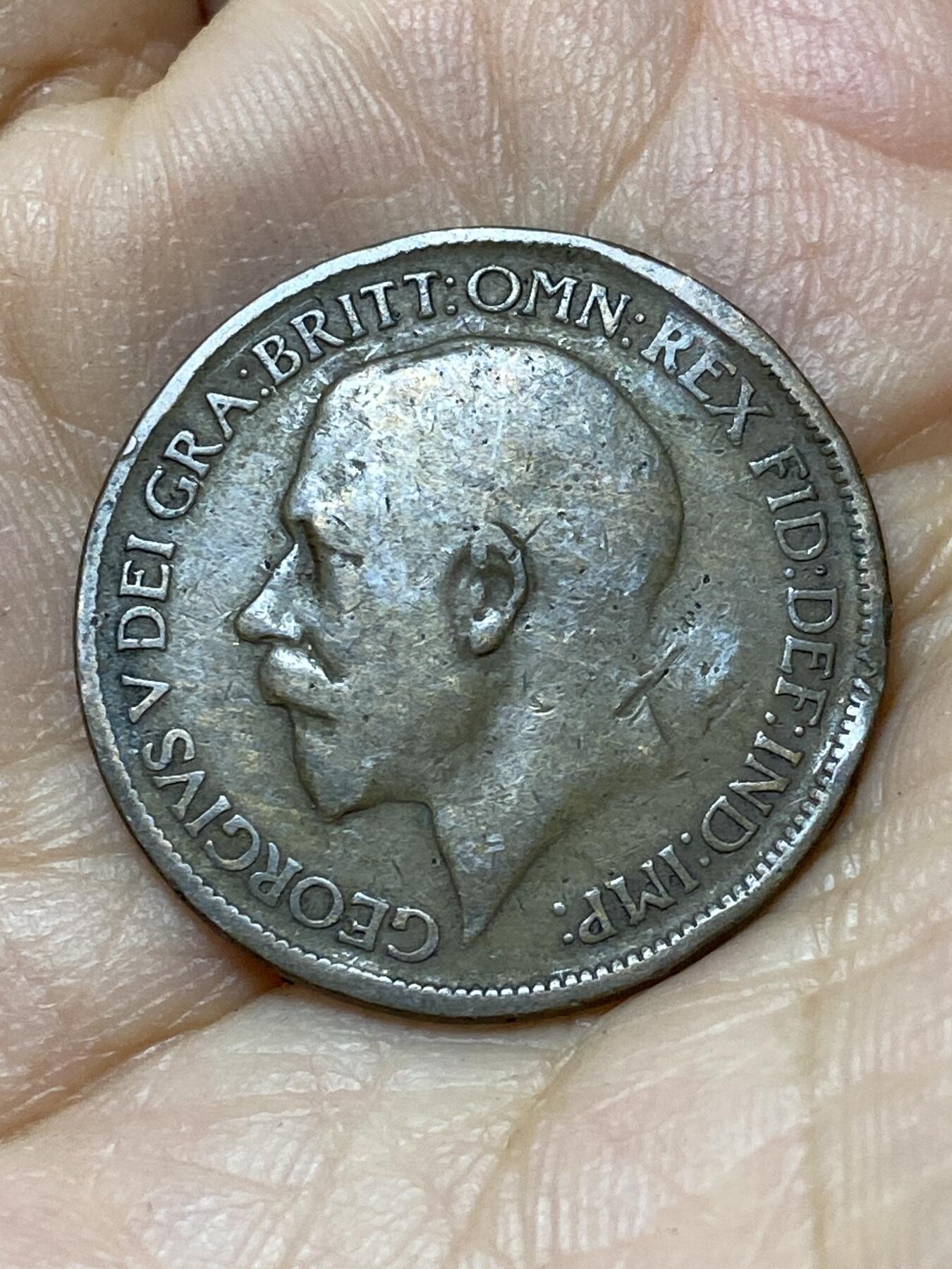 2025年第一百零六场(总第一百三十二场）外国好品散币(免佣金) 英国🇬🇧1920年半便士(乔治五世第一版)