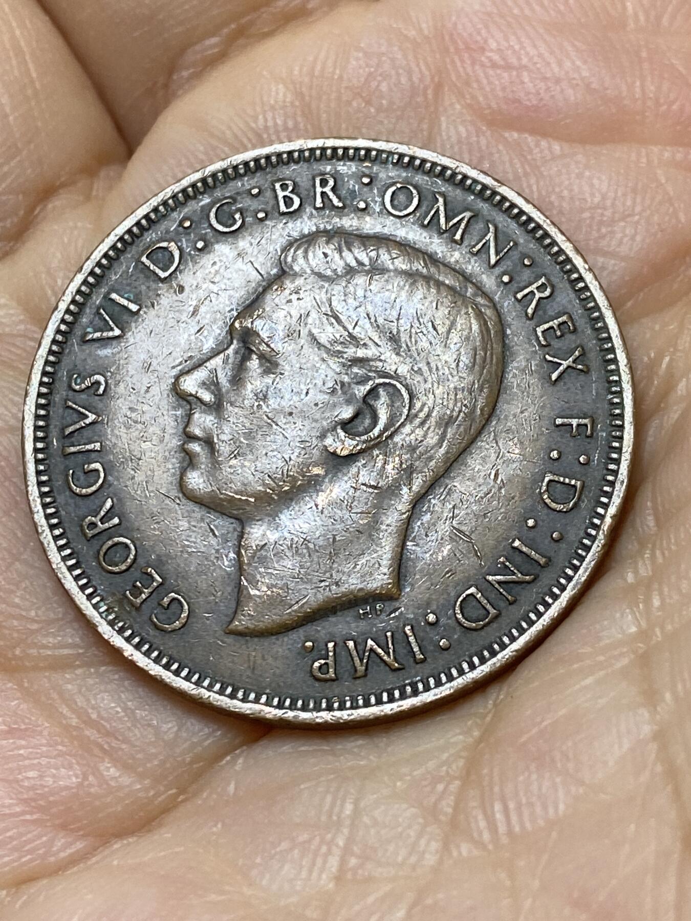 2025年第一百零六场(总第一百三十二场）外国好品散币(免佣金) 英国🇬🇧1945年1便士(乔治六世第一版)