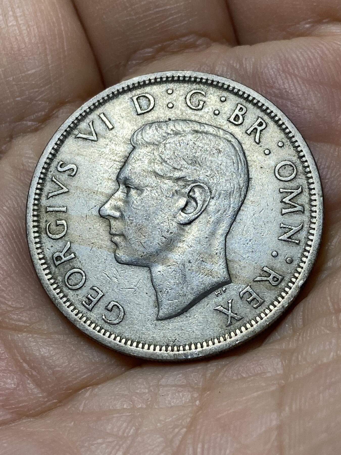 2025年第一百零六场(总第一百三十二场）外国好品散币(免佣金) 英国🇬🇧1950年半克朗(乔治六世第二版)