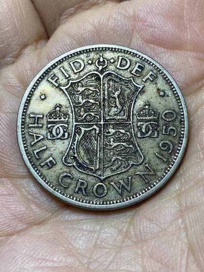 2025年第一百零六场(总第一百三十二场）外国好品散币(免佣金) - 英国🇬🇧1950年半克朗(乔治六世第二版)