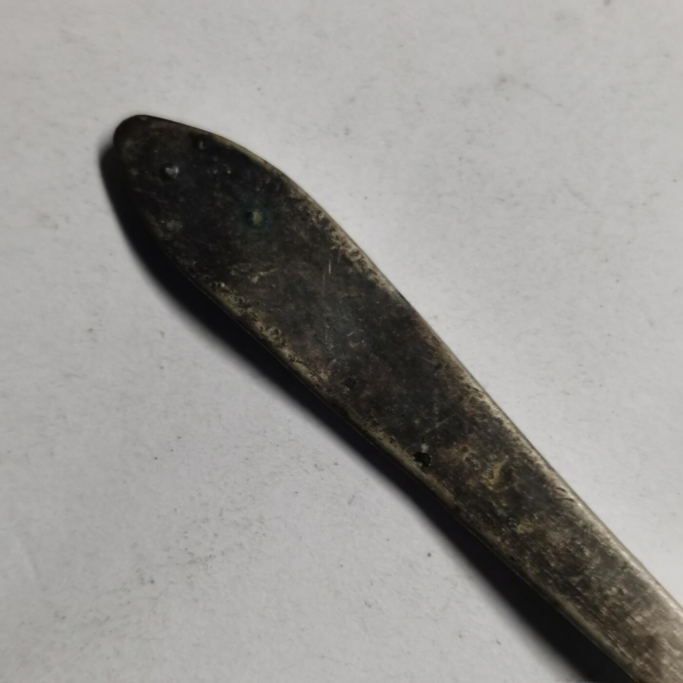 藏珍品阁专场77期 清代老银发簪，带款，图案精美