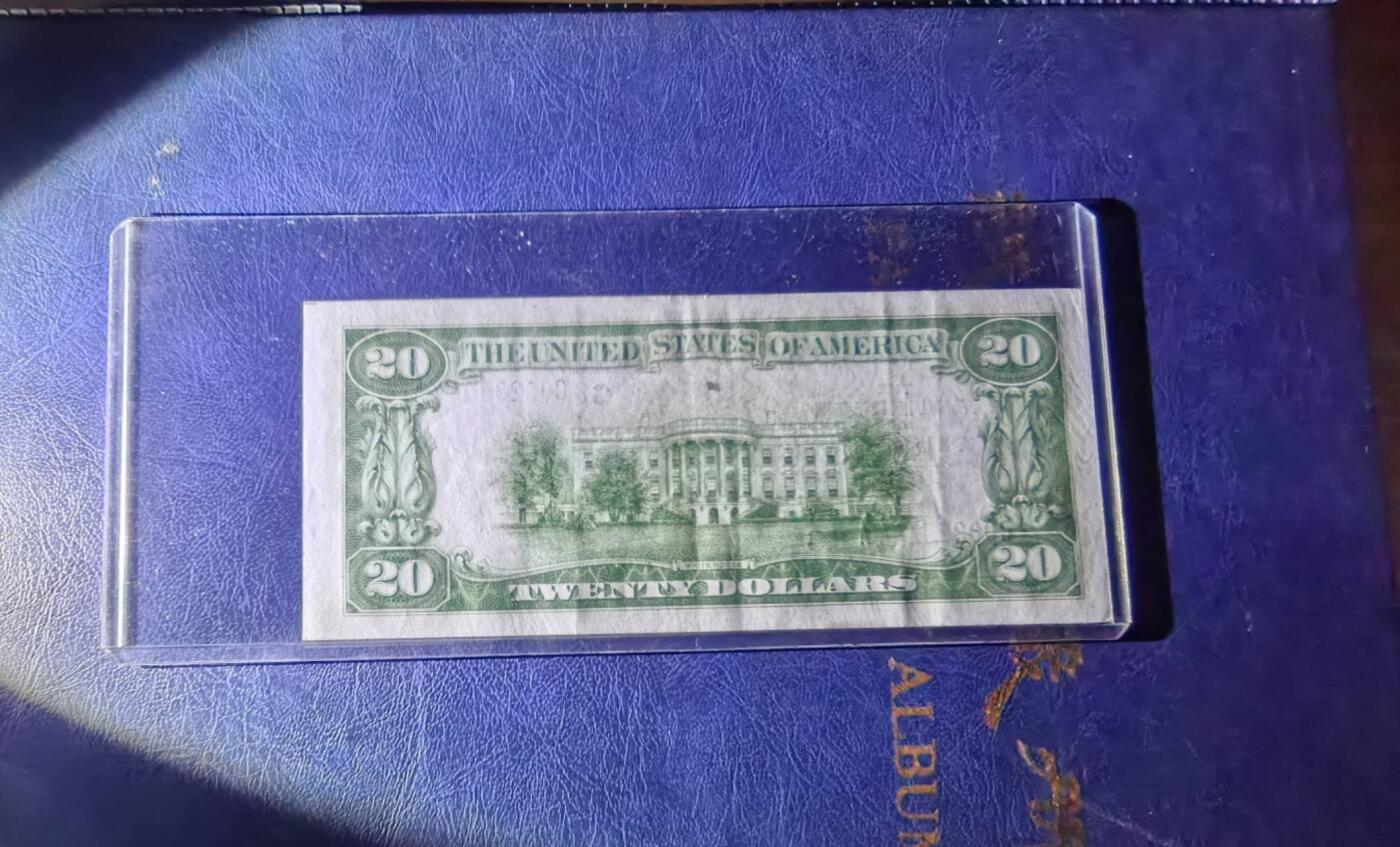 XF-Au 美国纸币 1929年 20元纸币 棕色印