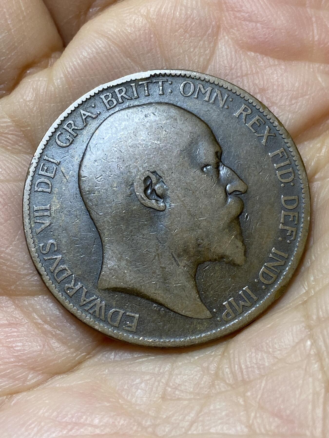 2025年第一百零六场(总第一百三十二场）外国好品散币(免佣金) 英国🇬🇧1906年1便士(爱德华七世时期)