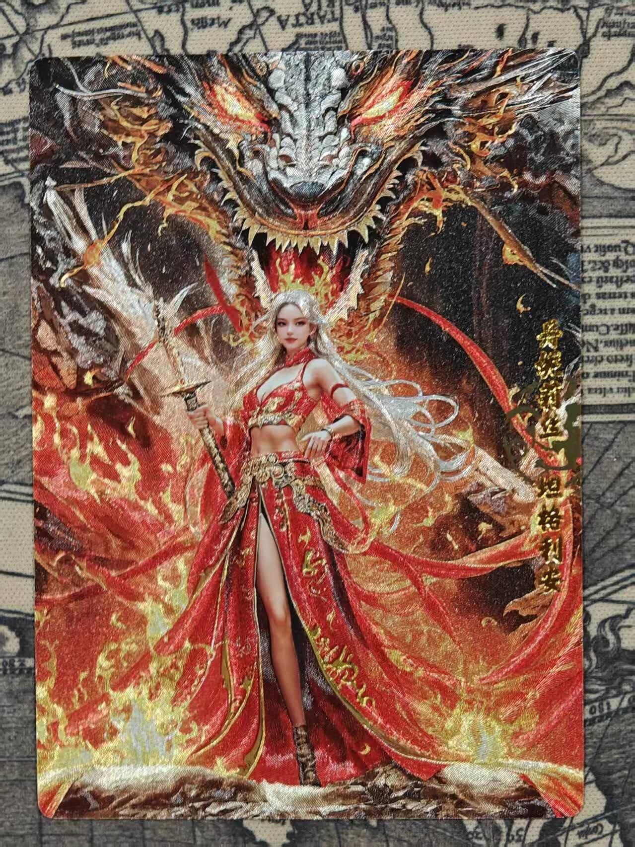 龙虎卡牌第五十八场（无佣金，满120包邮，周六晚上结拍，欢迎送拍） 粗闪卡 奇点 龙女