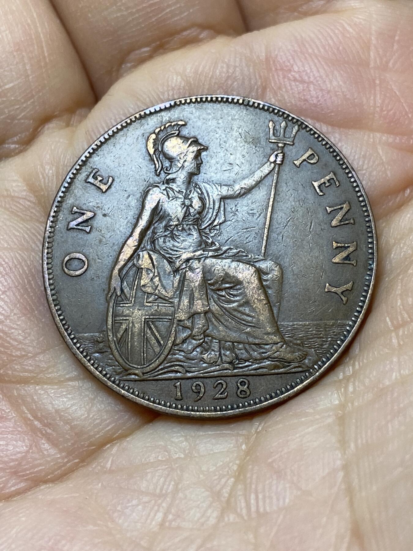2025年第一百零六场(总第一百三十二场）外国好品散币(免佣金) 英国🇬🇧1928年1便士(乔治五世第三版首发年)