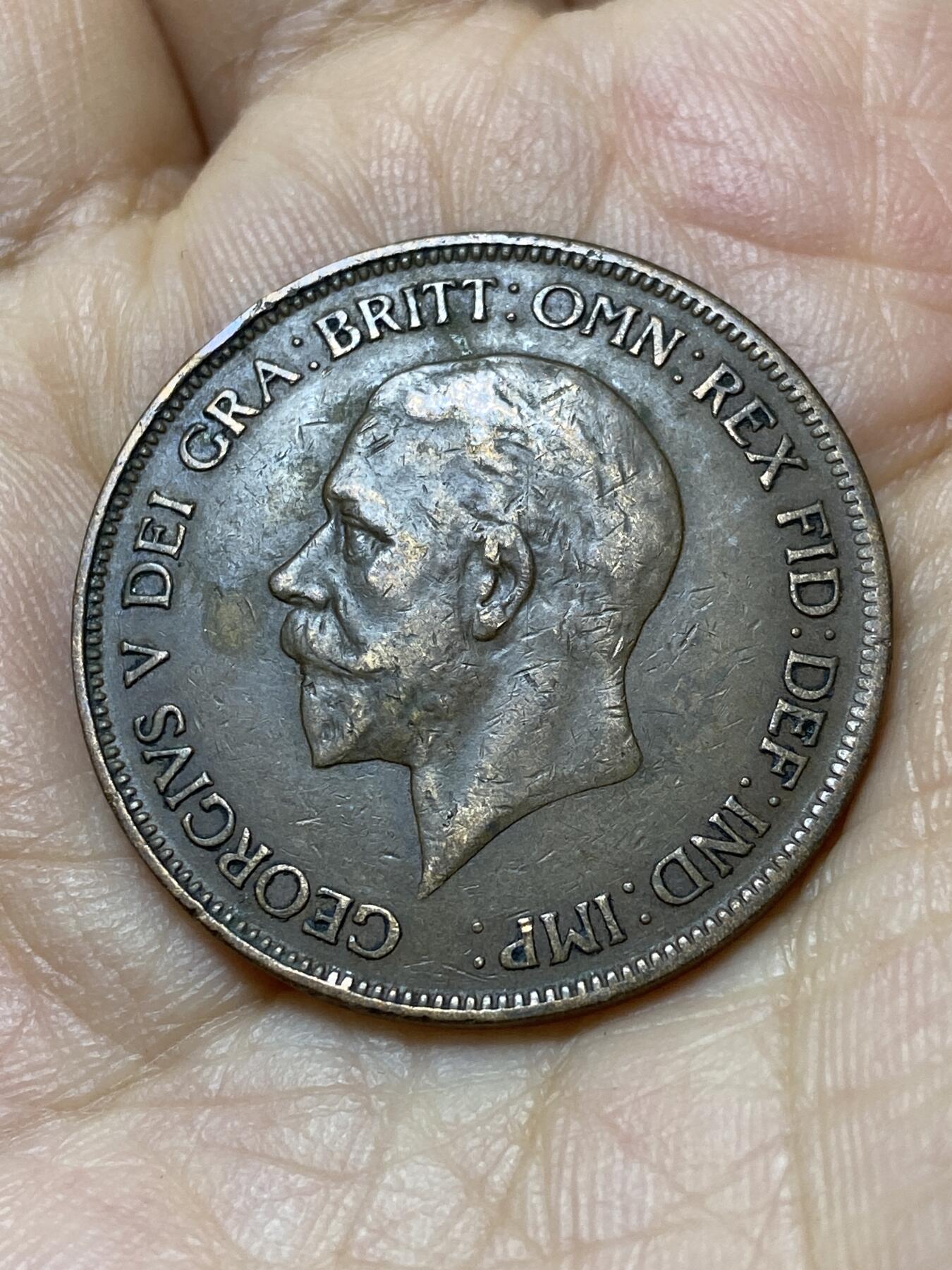 2025年第一百零六场(总第一百三十二场）外国好品散币(免佣金) 英国🇬🇧1928年1便士(乔治五世第三版首发年)