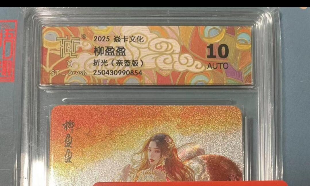 寸草不生拍卖会 第十期 2025 焱卡文化 刷子老师 亲签 柳盈盈折光(亲签版)