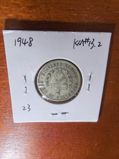 长老汇蛇年精选第五十九场拍卖 1948古巴五星20分银币，5克900银