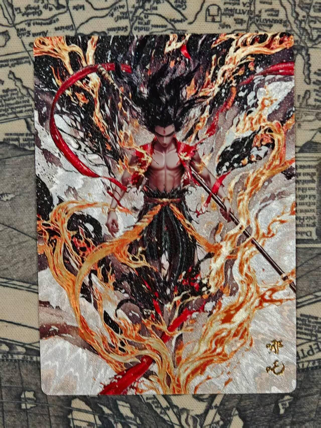 龙虎卡牌第五十八场（无佣金，满120包邮，周六晚上结拍，欢迎送拍） 粗闪卡 奇点 哪吒